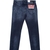 Tapered Fit Double Dyed Dark Aged Denim Jeans