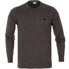 Two Colour Melange Crew Neck Pullover-knitwear-FA2 Online Outlet Store