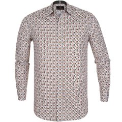 Blake Vintage Geometric Print Stretch Cotton Shirt-shirts-FA2 Online Outlet Store