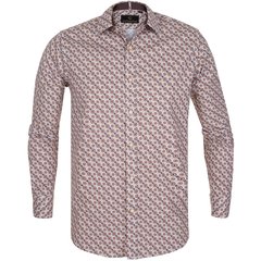 Blake Geometric Print Stretch Cotton Shirt-shirts-FA2 Online Outlet Store