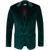 Purpose Tapered Fit Green Velvet Jacket