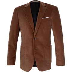 Guard Tan Stretch Cord Blazer-jackets & blazers-FA2 Online Outlet Store