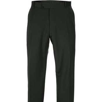 Caper Dark Green Stretch Wool Blend Dress Trouser