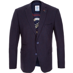 Small Check Wool Blend Blazer-jackets & blazers-FA2 Online Outlet Store