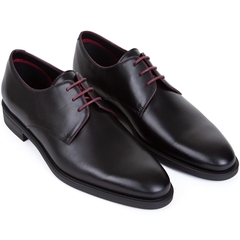 Bayard Black Leather Derby Dress Shoes-shoes & boots-FA2 Online Outlet Store