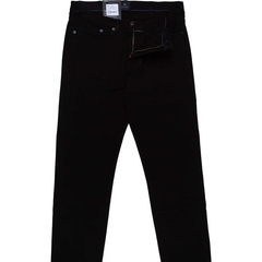 Taper Fit Black Garment Dyed Stretch Organic Cotton Jeans-jeans-FA2 Online Outlet Store