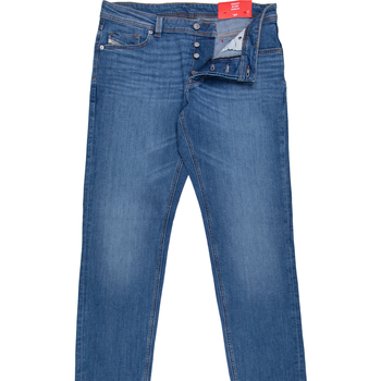 Larkee-Beex Regular Tapered Fit Mid Aged Stretch Denim Jeans