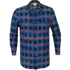 Tailored Fit Shibori Check Print Shrt-shirts-FA2 Online Outlet Store