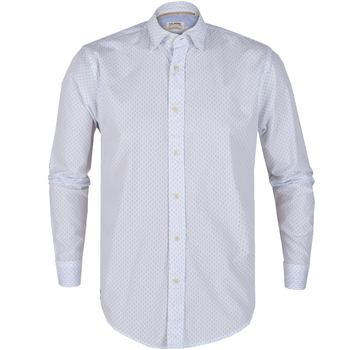 Treviso Geometric Circles Print Casual Cotton Shirt