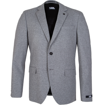 Clever Stretch Melange Knit Dress Jacket