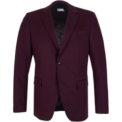 Plum Clever Stretch Knit Dress Jacket-jackets & blazers-FA2 Online Outlet Store