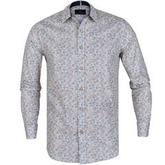 Blake Stretch Cotton Small Floral Print Shirt-shirts-FA2 Online Outlet Store