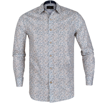 Blake Stretch Cotton Small Floral Print Shirt