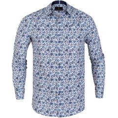 Blake Stretch Cotton Floral Vine Print Shirt-shirts-FA2 Online Outlet Store