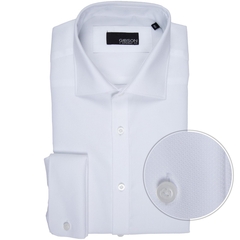 Archie Slim Fit Formal Double Cuff Shirt-shirts-FA2 Online Outlet Store