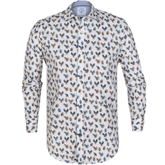 Owls Print Stretch Cotton Shirt-shirts-FA2 Online Outlet Store