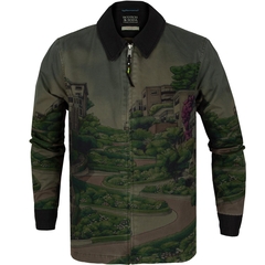 Lombard Street Print Casual Jacket-jackets & blazers-FA2 Online Outlet Store