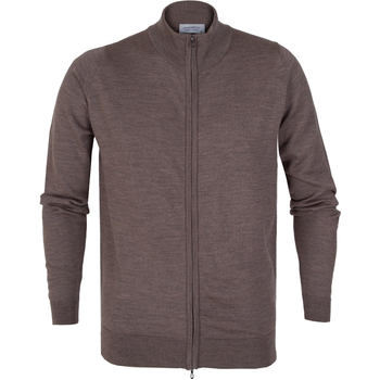 Claygate Luxury Fine Merino Zip-up Turtle Neck Cardigan