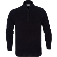 Chenille 1/2 Zip Turtle Neck Pullover-knitwear-FA2 Online Outlet Store