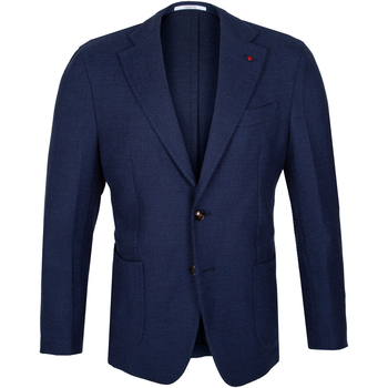 Luxury Wool & Cotton Stretch Knit Blazer