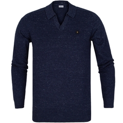 Johnny Collar Cotton & Linen Pullover-knitwear-FA2 Online Outlet Store