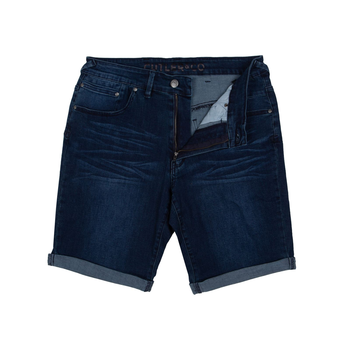 Benson Dark Wash Stretch Denim Shorts