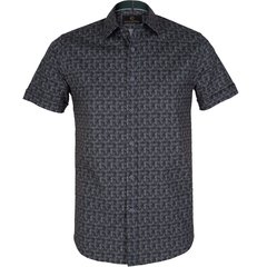 Brent Swirls Print Short Sleeve Shirt-shirts-FA2 Online Outlet Store