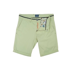 Bright Peached Twill Stretch Cotton Shorts-shorts-FA2 Online Outlet Store