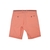 Bright Peached Twill Stretch Cotton Shorts