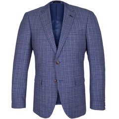 Angelo Wool & Linen Blend Check Blazer-jackets & blazers-FA2 Online Outlet Store