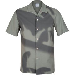 Casual Fit Shadow Print Short Sleeve Shirt-shirts-FA2 Online Outlet Store
