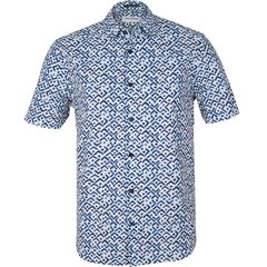 Short Sleeve Geometric Print Casual Shirt-shirts-FA2 Online Outlet Store
