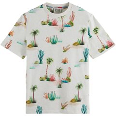 Regular Fit Cactus Print T-Shirt-t-shirts & polos-FA2 Online Outlet Store