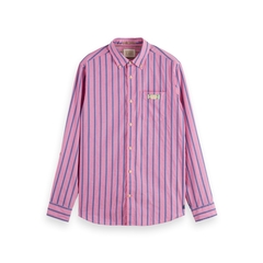 Regular Fit Double-Face Cotton Stripe Shirt-shirts-FA2 Online Outlet Store