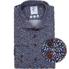 Small Print on Dobby Weave Cotton Dress Shirt-shirts-FA2 Online Outlet Store