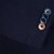Navy Stretch Cotton Blend Knit Blazer