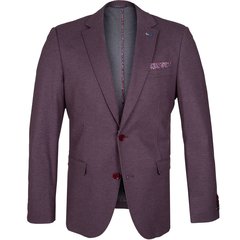Bordeaux Stretch Knit Blazer-jackets & blazers-FA2 Online Outlet Store