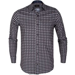Blake Stretch Cotton Retro Geometric Print Shirt-shirts-FA2 Online Outlet Store