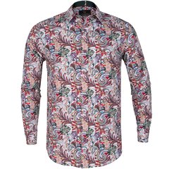 Clyde Stretch Cotton Paisley Floral Print Shirt-shirts-FA2 Online Outlet Store