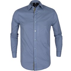 Clyde Stretch Cotton Small Geometric Print Shirt-shirts-FA2 Online Outlet Store