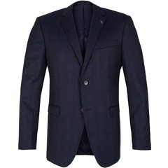 Ayden Navy Windowpane Check Wool Suit-suits & trousers-FA2 Online Outlet Store