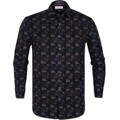 Structure Print Casual Shirt-shirts-FA2 Online Outlet Store