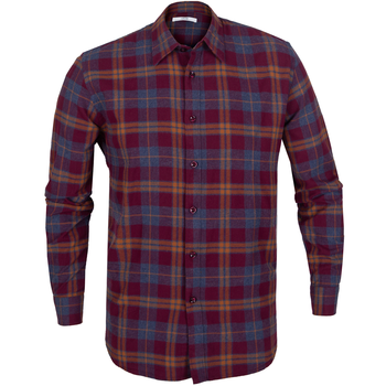 Slim Fit Flannel Check Cotton Shirt