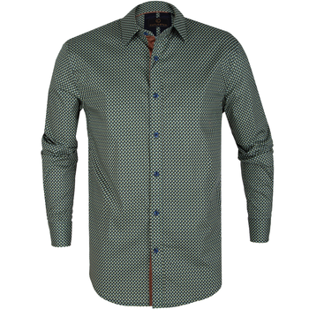 Clyde Retro Geometric Stretch Cotton Shirt