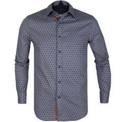 Richard Geometric Print Stretch Cotton Shirt-shirts-FA2 Online Outlet Store